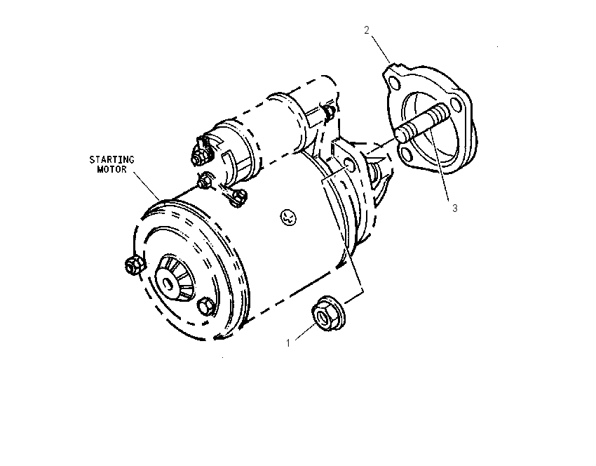 MOUNTING GP-STARTING MOTOR 1664497 CAT
