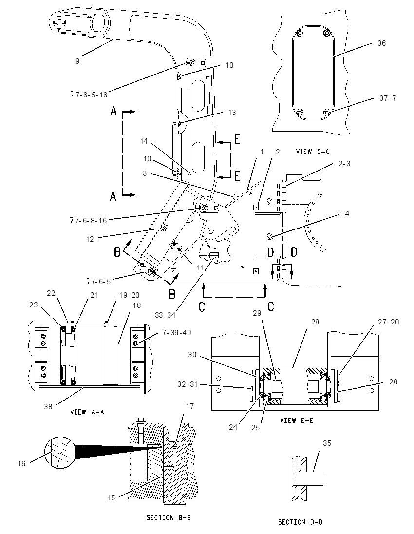 FRAME GP-GRAPPLE 1529879 CAT