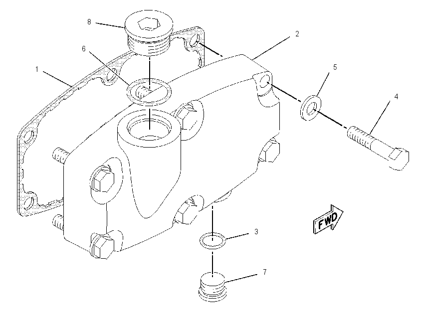 COVER GP-WATER OUTLET 1833646 CAT