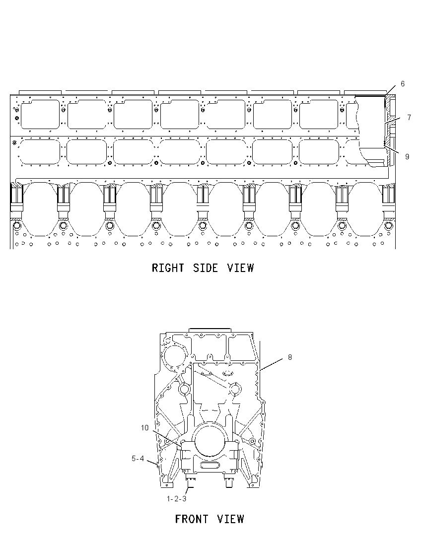 Блок цилиндров в сборе 7C0436 CAT