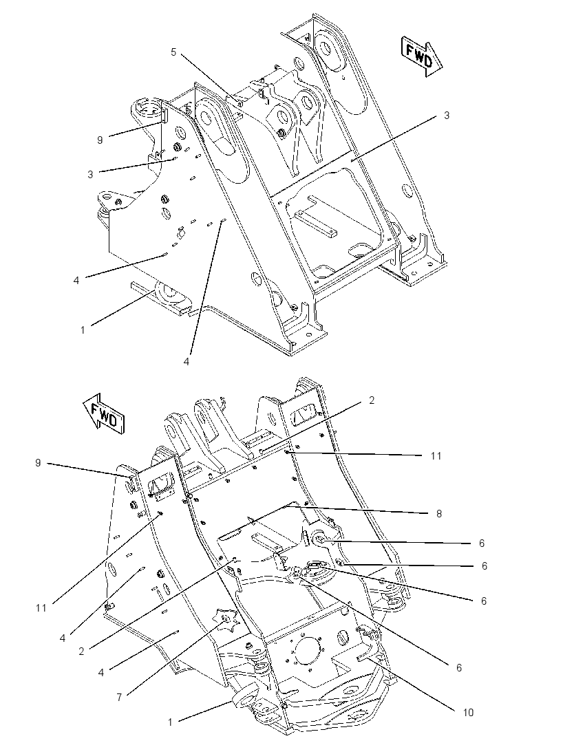 FRAME AS-LOADER 1740853 CAT