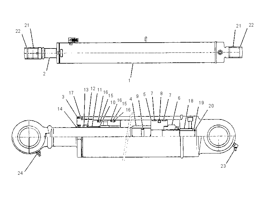 CYLINDER GP-SWING BOOM 1636971 CAT