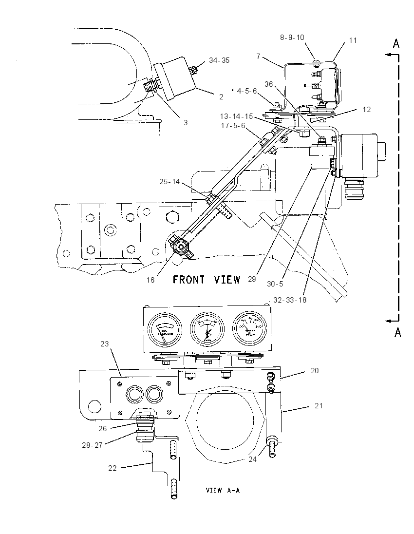 Панель приборов 4W9833 CAT