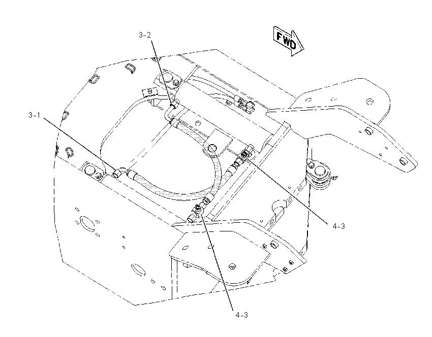 LINES GP-STEERING CYLINDER 1832959 CAT