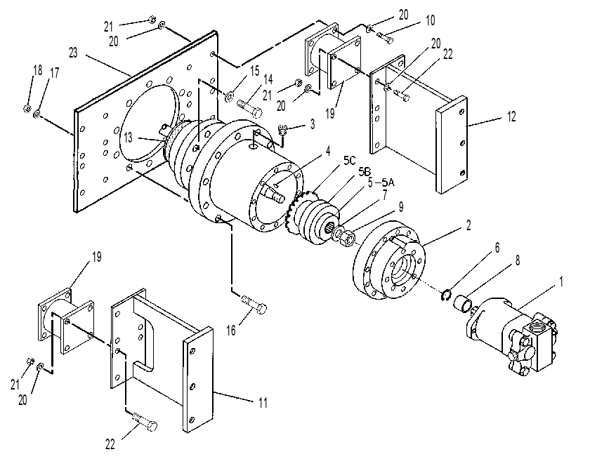 DRIVE GP-SUPPORT & VIBRATORY 1165887 CAT