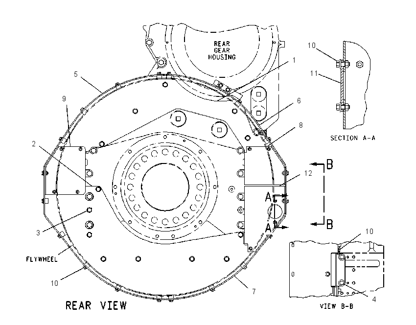 GUARD GP-FLYWHEEL 4P6959 CAT