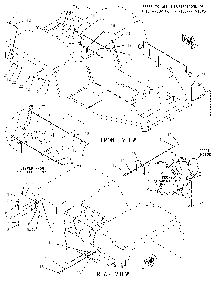 FRAME GP-MAIN 1369620 CAT