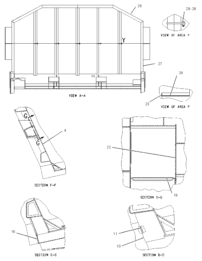 BODY & CANOPY AS 1807038 CAT