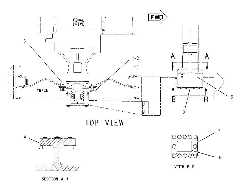MOUNTING GP-ROLLER FRAME 1357838 CAT
