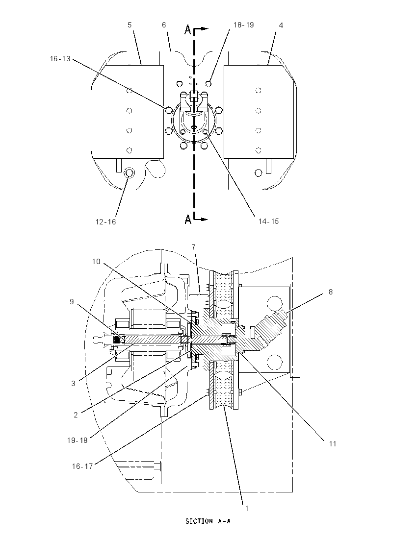 DRIVE GP-SUPPORT & VIBRATORY 1611157 CAT