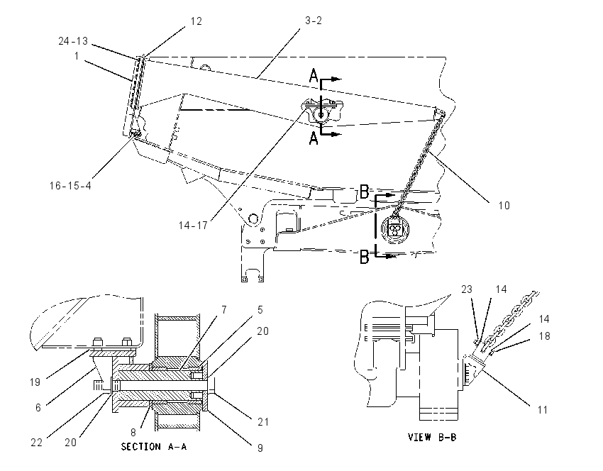 TAILGATE GP 1543571 CAT