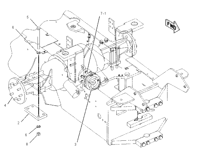 AXLE & MTG GP-DRIVE 1744053 CAT