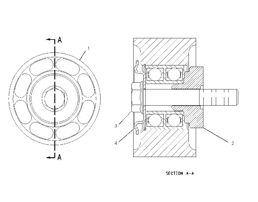 PULLEY AS-IDLER 1482140 CAT