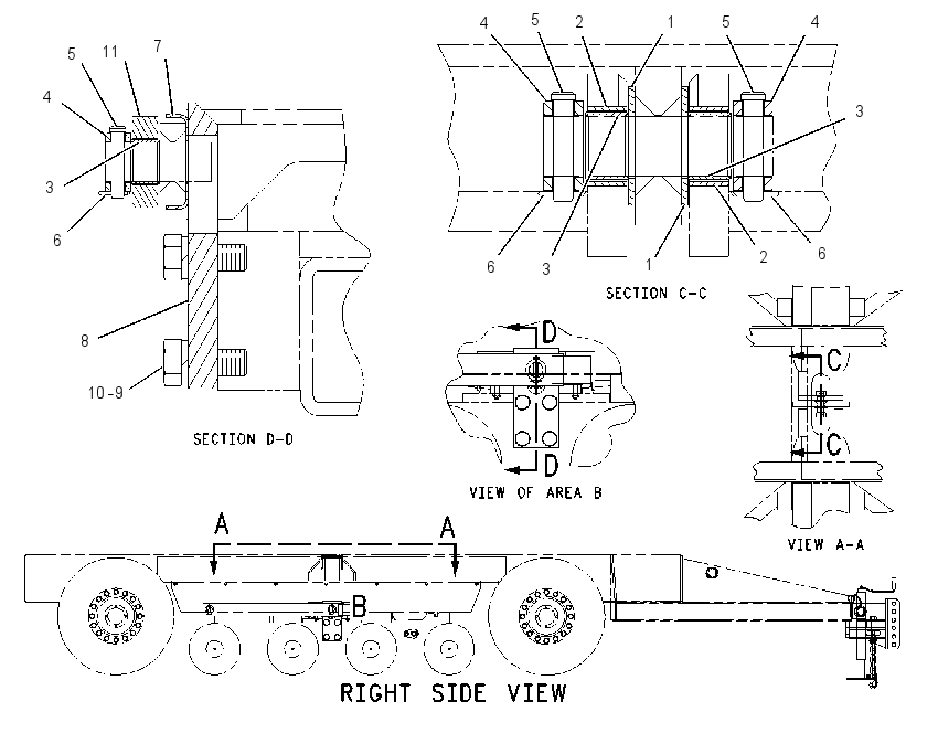 MOUNTING GP-TRAILER 1456922 CAT