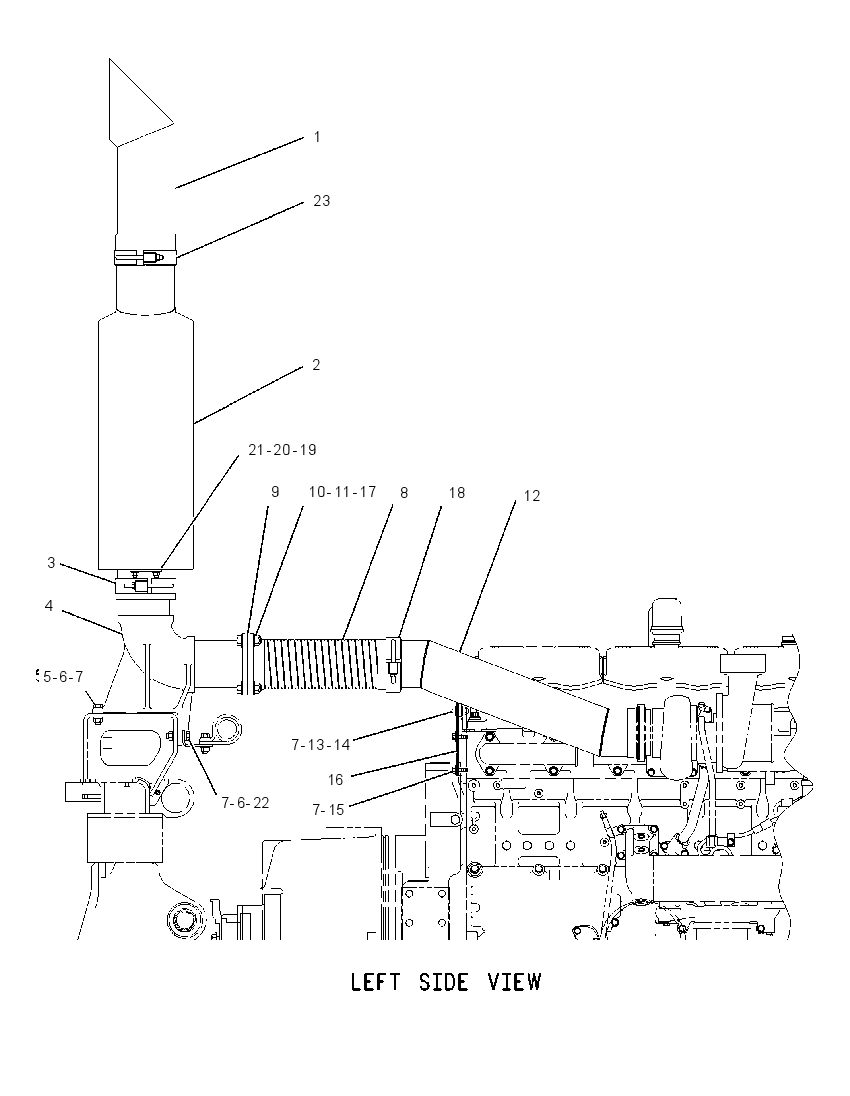 Глушитель 1390949 CAT