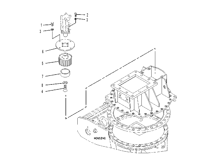 MOUNTING GP-ROTATOR MOTOR 1456230 CAT
