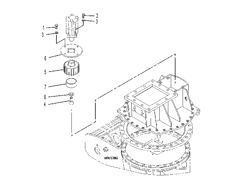 MOUNTING GP-ROTATOR MOTOR 1456253 CAT