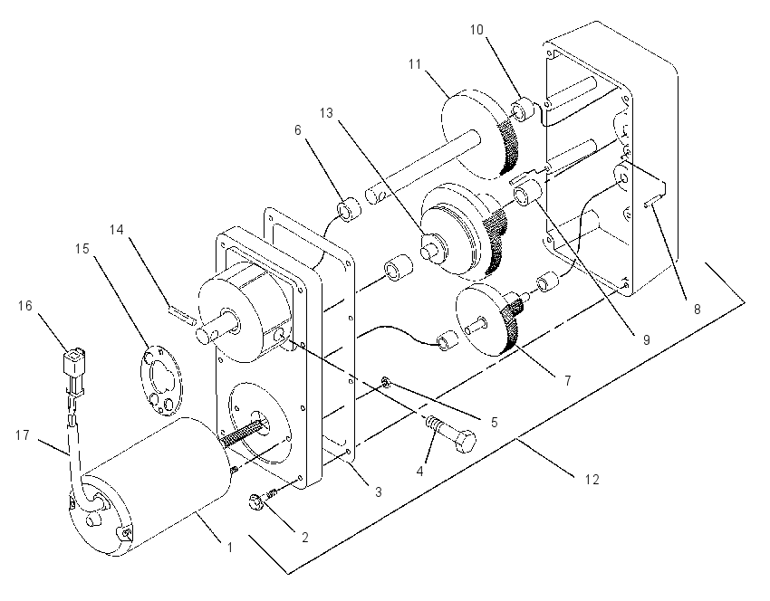 MOTOR GP-POWER ADJUSTER 1653734 CAT