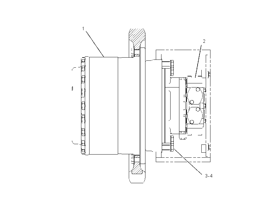 DRIVE GP-TRAVEL MOTOR & FINAL 1C7856 CAT