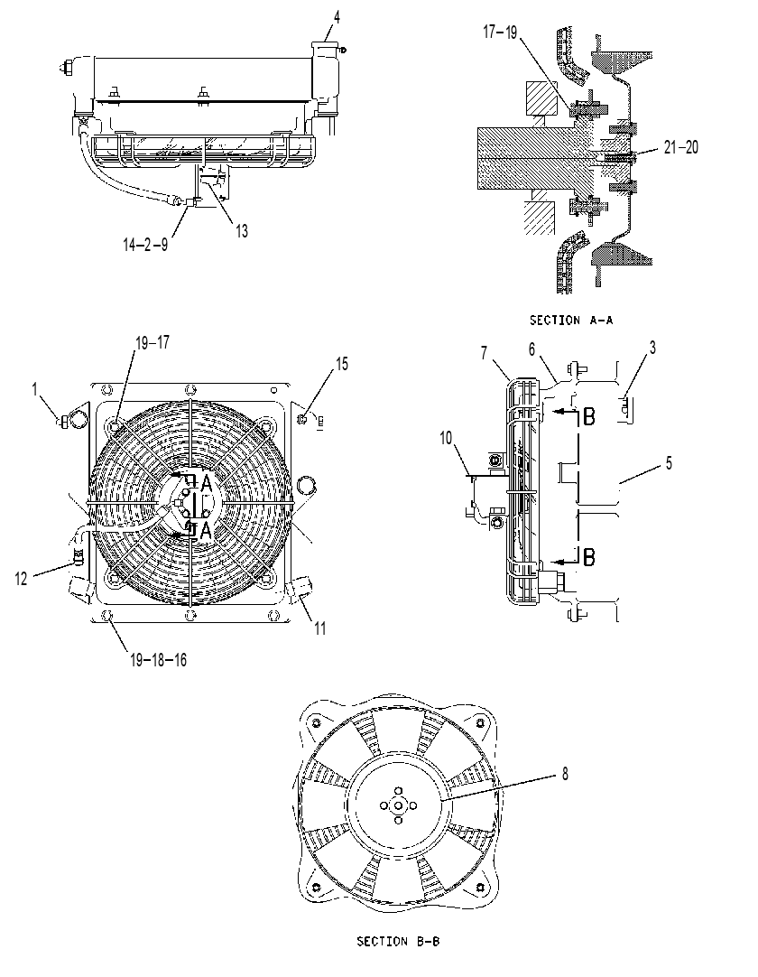 Радиатор с маслоохладителем гидросистемы 1859947 CAT