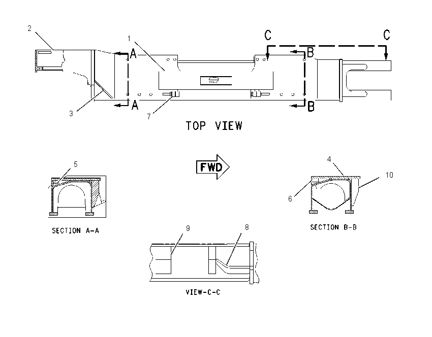FRAME AS-TRACK ROLLER 1C9490 CAT