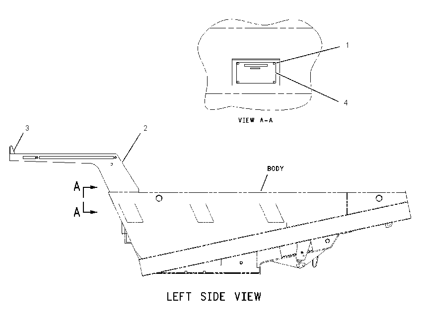 BODY & CANOPY AS-FLAT FLOOR 1362704 CAT