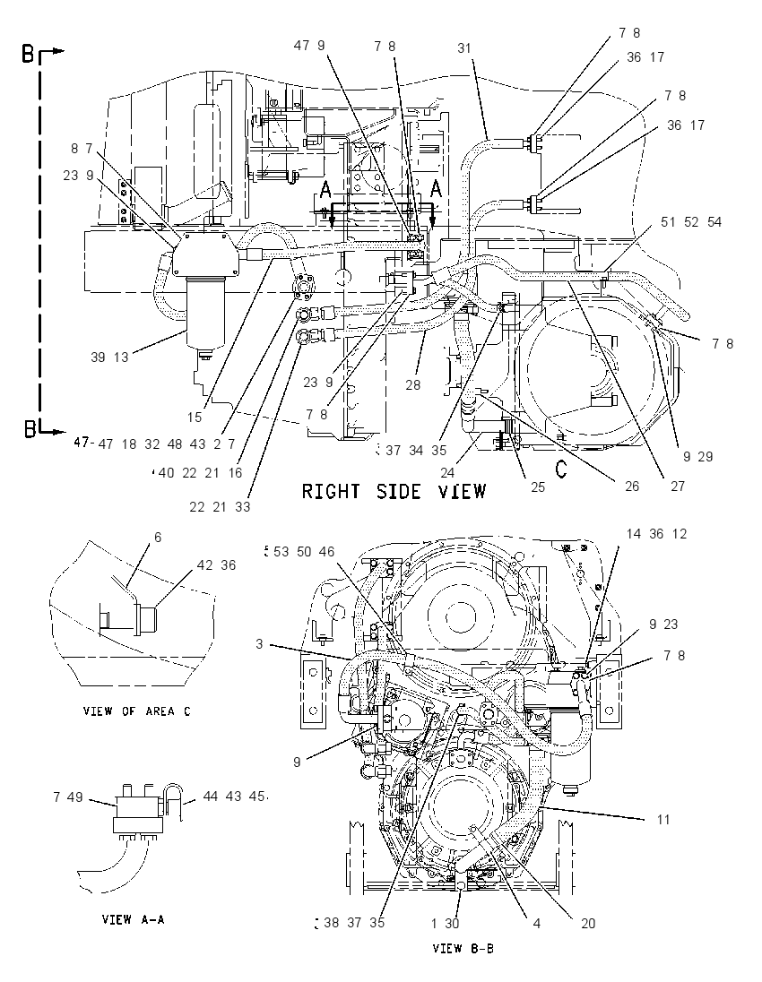 Трубопроводы масла трансмиссии 8W6235 CAT