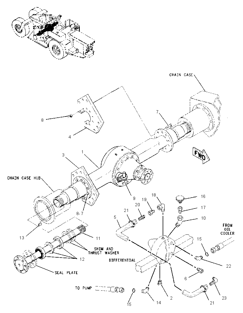 AXLE & MTG GP-ROTOR DRIVE 1265318 CAT