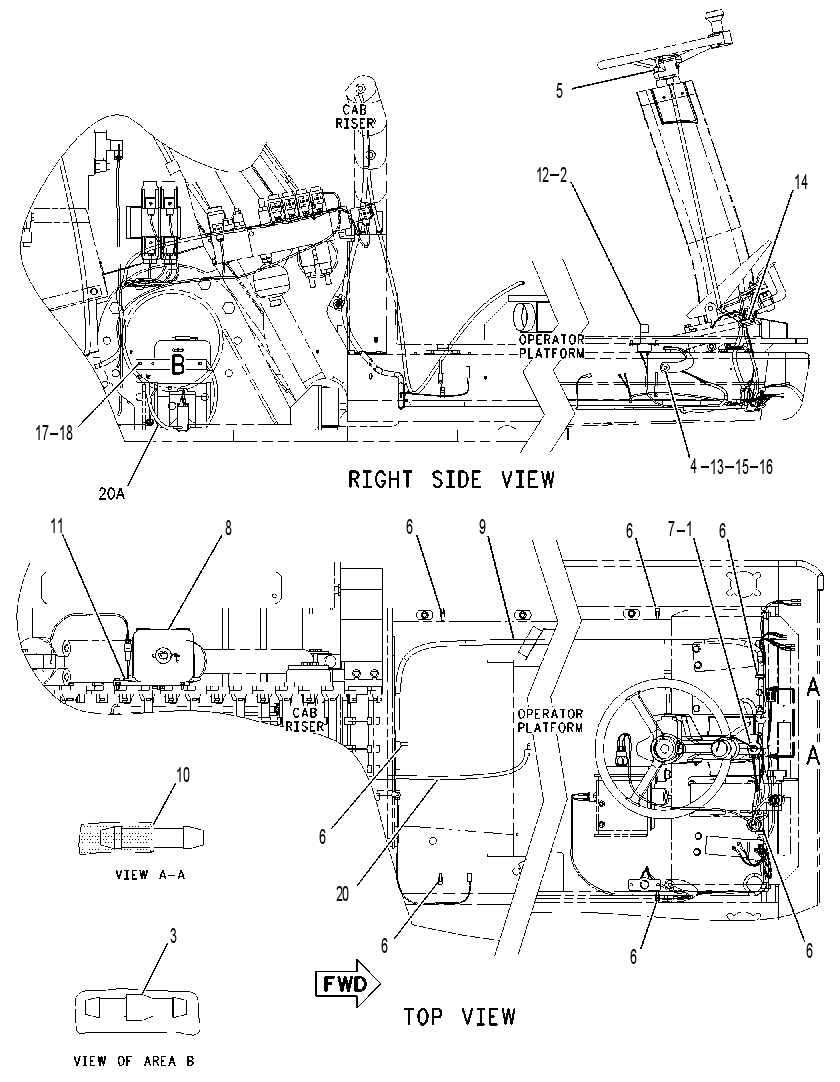 Проводка площадки 1799068 CAT