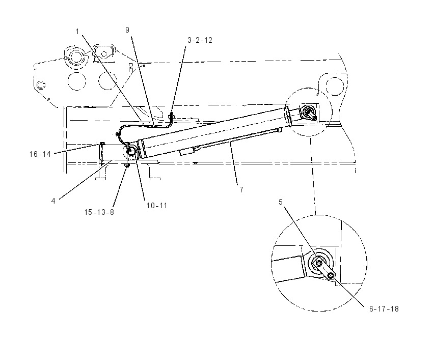 CYLINDER & MTG GP-BOOM 1204474 CAT