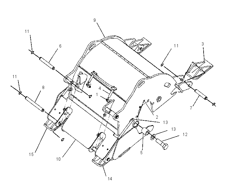 FRAME GP-COLD PLANER 1736665 CAT