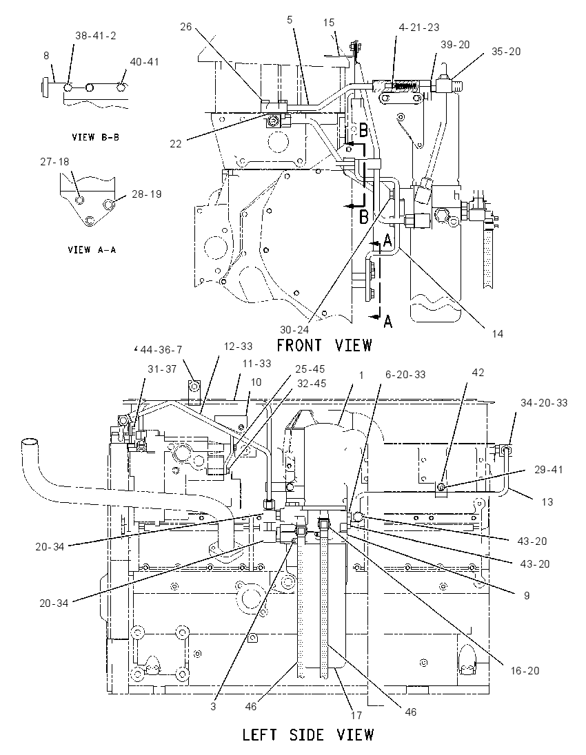 FUEL FILTER AND LINES 1381827 CAT