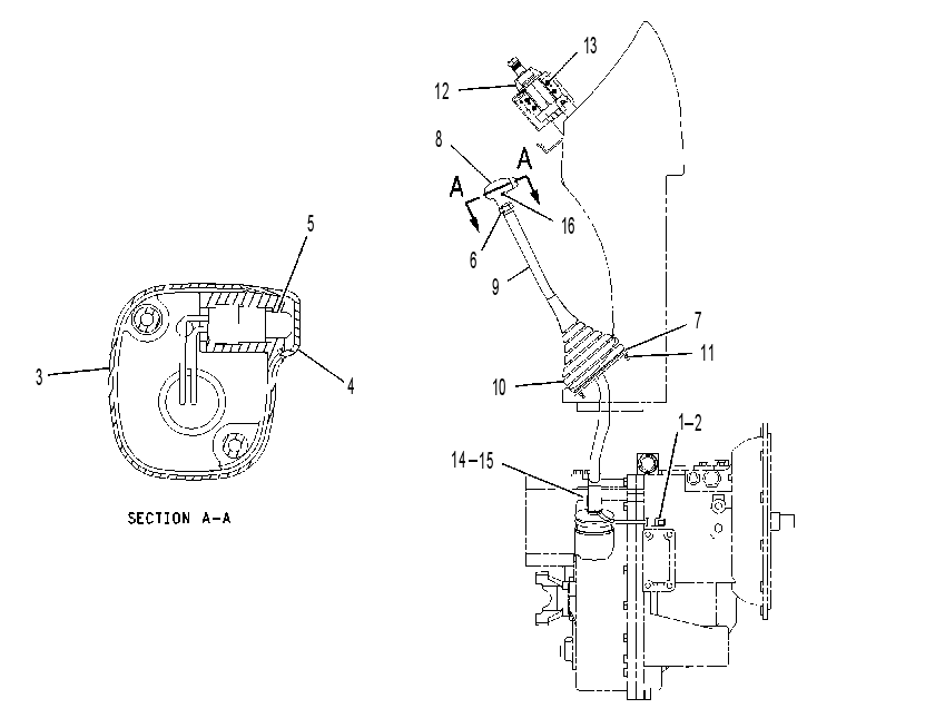 Управление трансмиссией 1641130 CAT