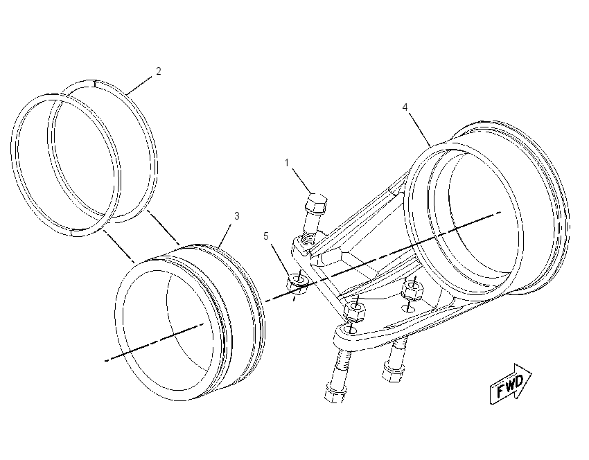 CONNECTION GP-EXHAUST 1918723 CAT