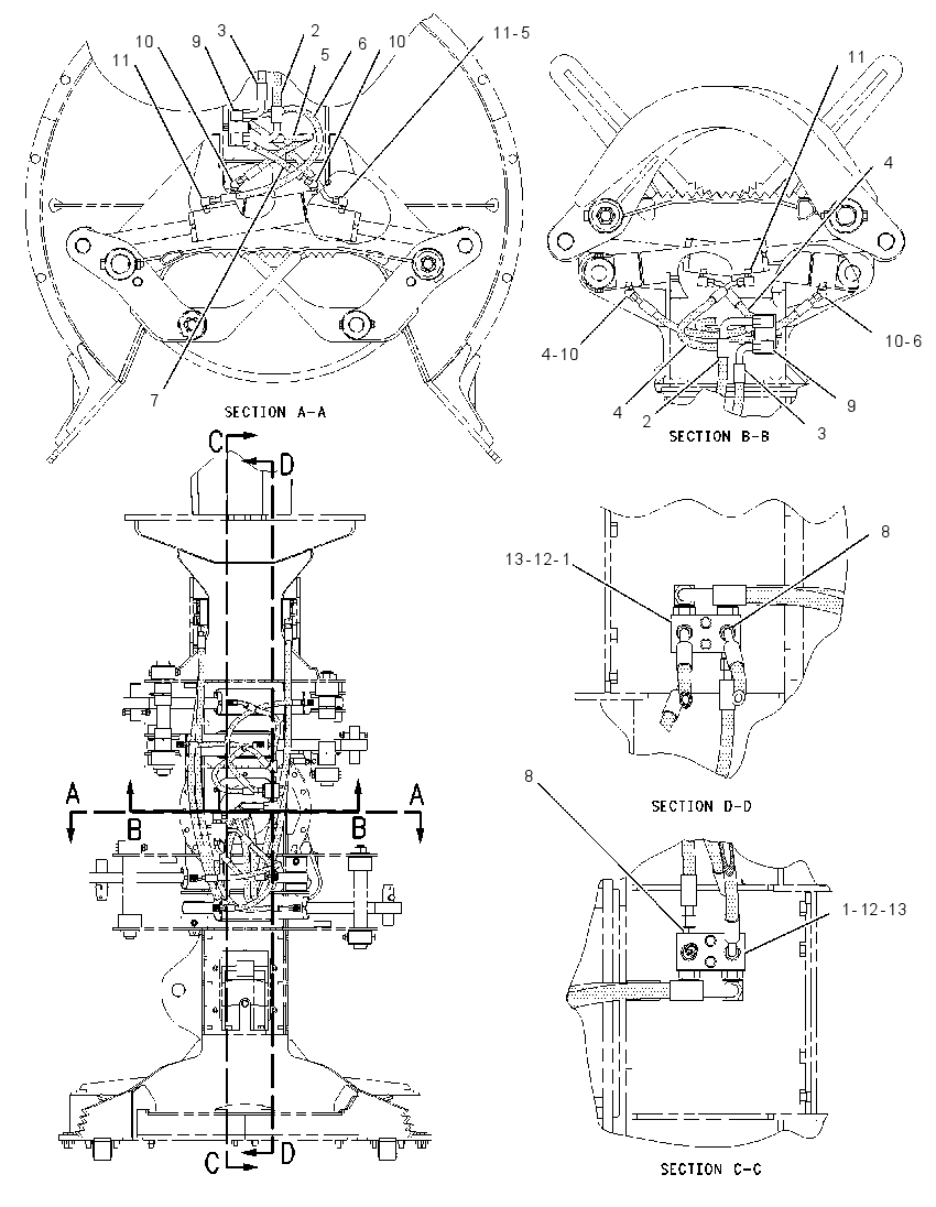 LINES GP-FELLING HEAD CYLINDER 1831408 CAT