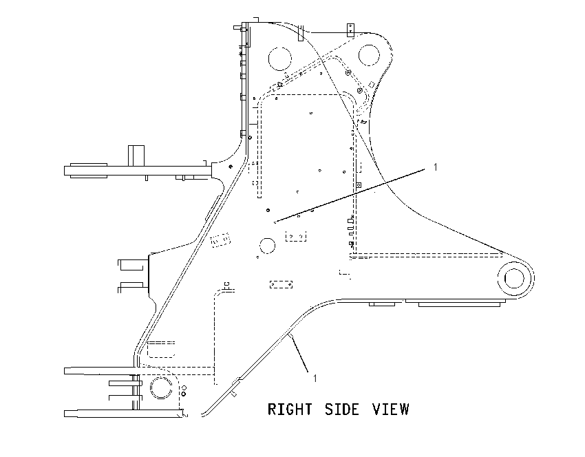FRAME AS-LOADER 2Q7220 CAT