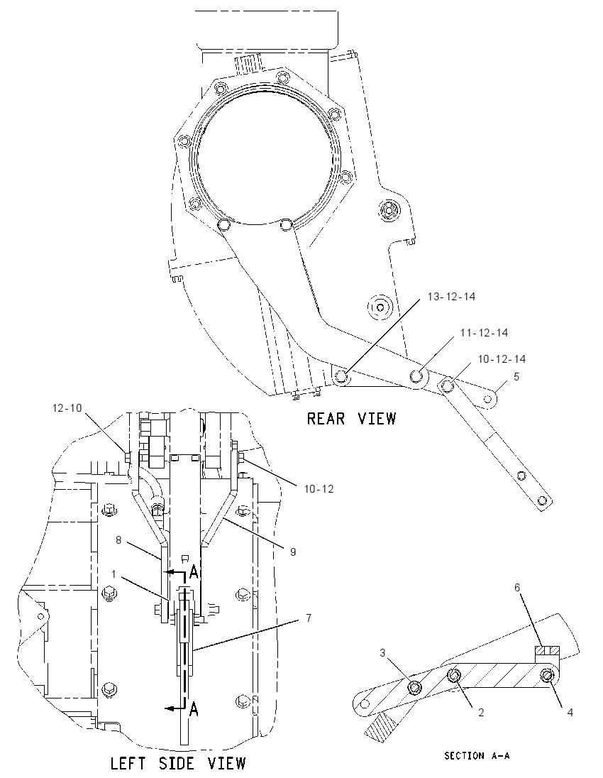 LEVER GP-MANUAL AIR SHUTOFF 1938646 CAT