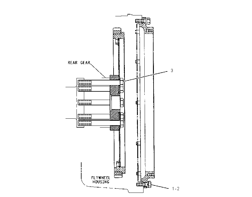 ADAPTER GP-ENGINE TO XMSN 1170207 CAT
