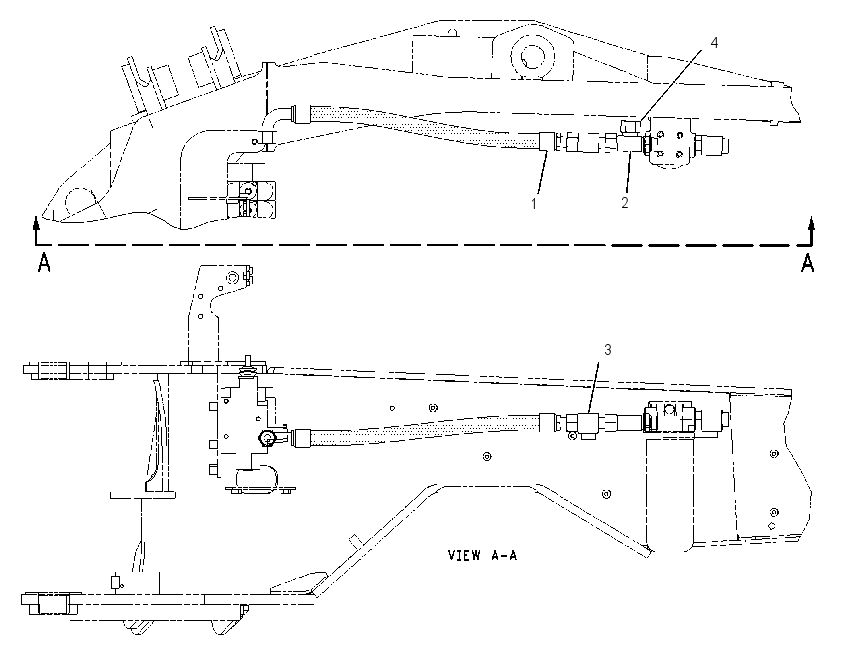 Трубопроводы сливные 1976818 CAT