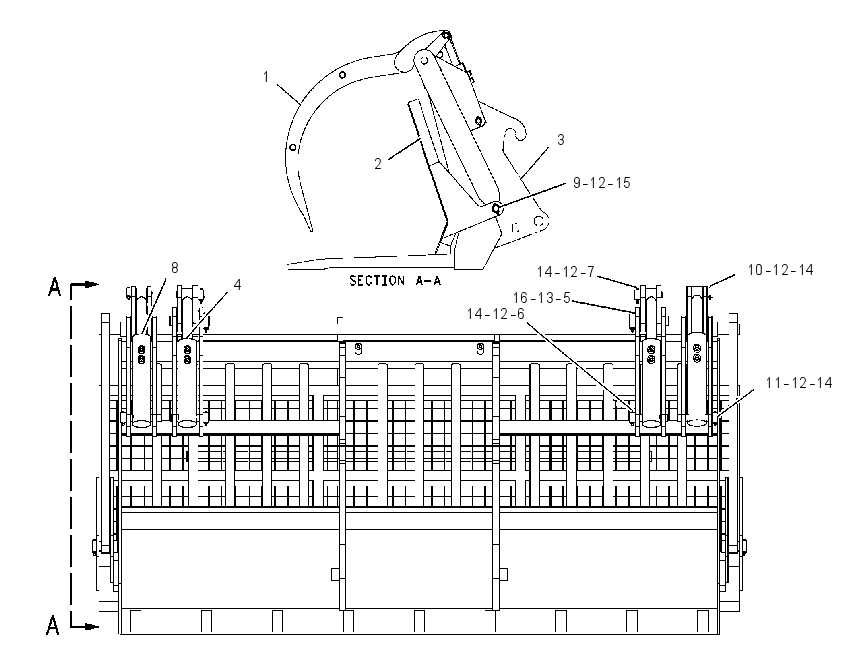 FORK GP-GRAPPLE & PUSH OFF 1865850 CAT