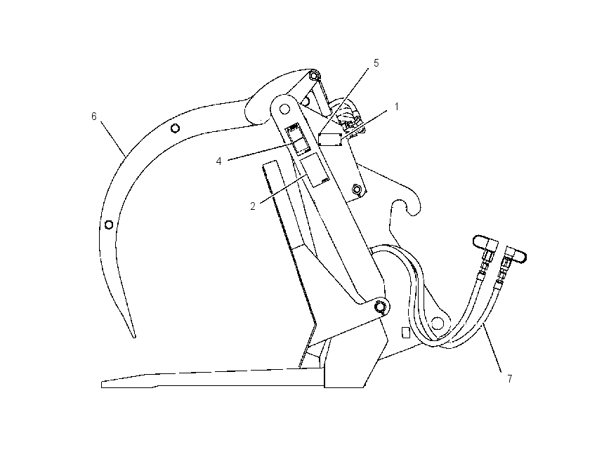 FORK GP-GRAPPLE & PUSH OFF 1865851 CAT