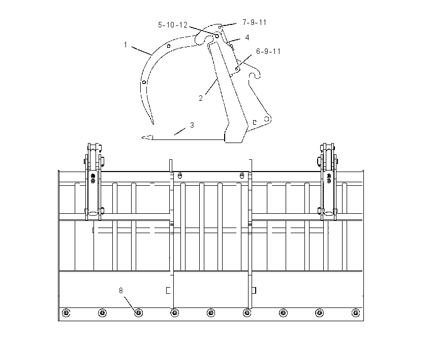FORK GP-GRAPPLE 1877287 CAT