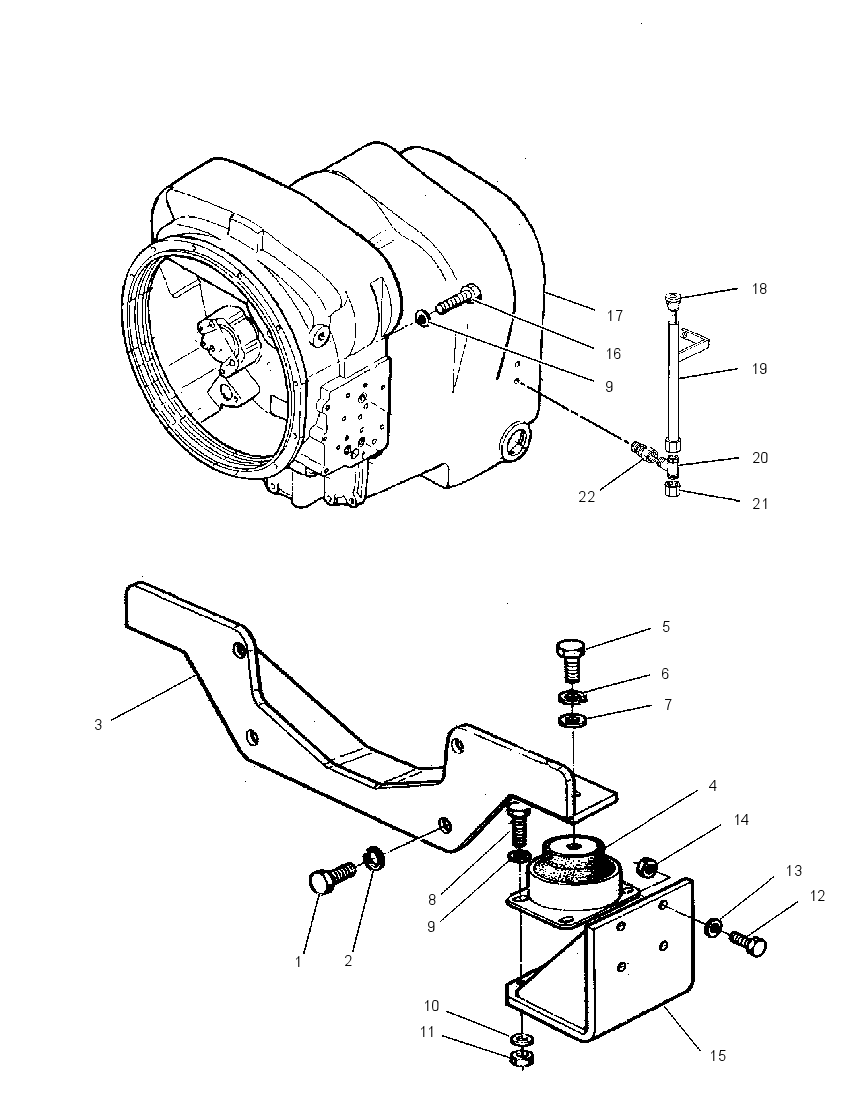 TRANSMISSION & MOUNTING GP 1G3245 CAT