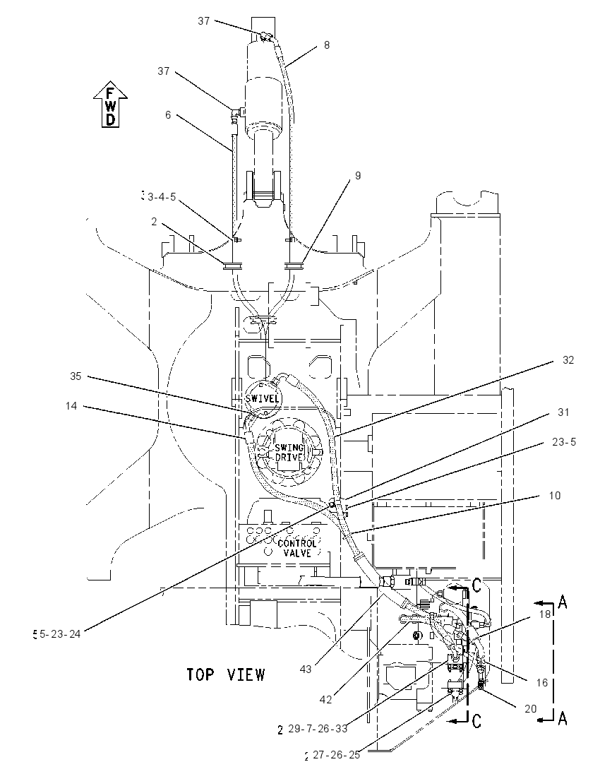 LINES GP-BLADE CYLINDER 1653390 CAT