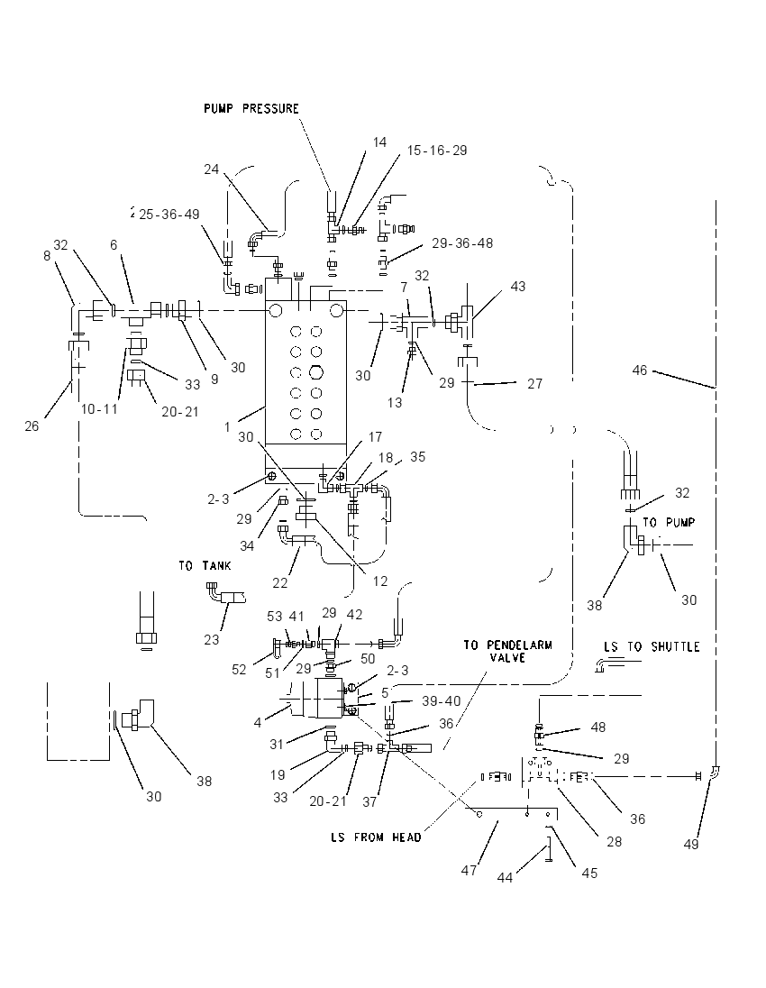 VALVE & LINES GP-IMPLEMENT 1593696 CAT