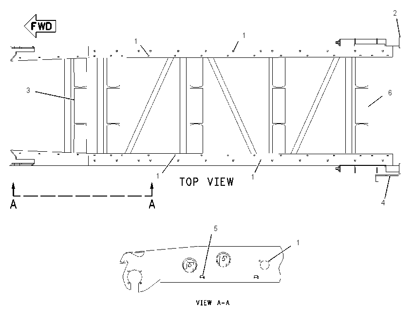 FRAME AS-CONVEYOR 1342835 CAT