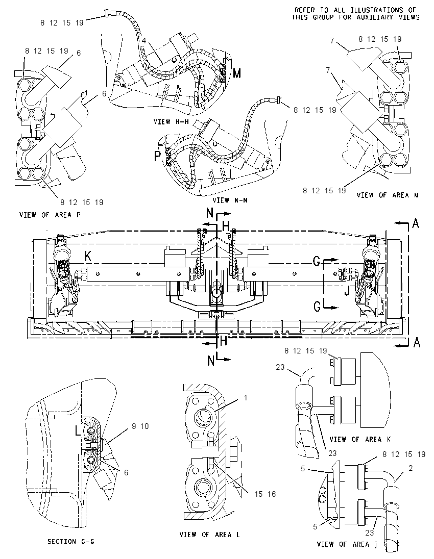 LINES GP-TILT & TIP CYLINDER 1520602 CAT