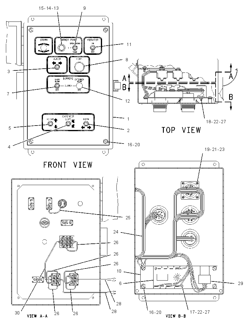 BOX GP-SCREED CONTROL 1292384 CAT