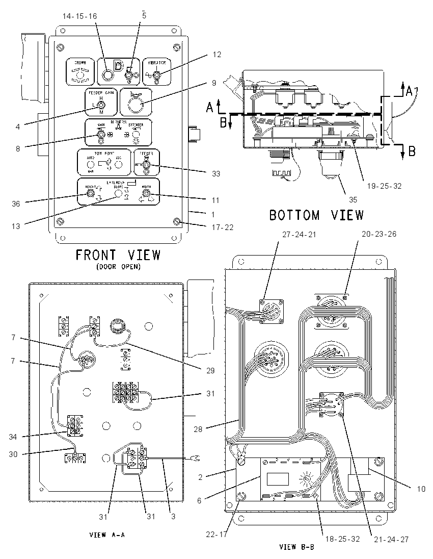 BOX GP-SCREED CONTROL 1295093 CAT