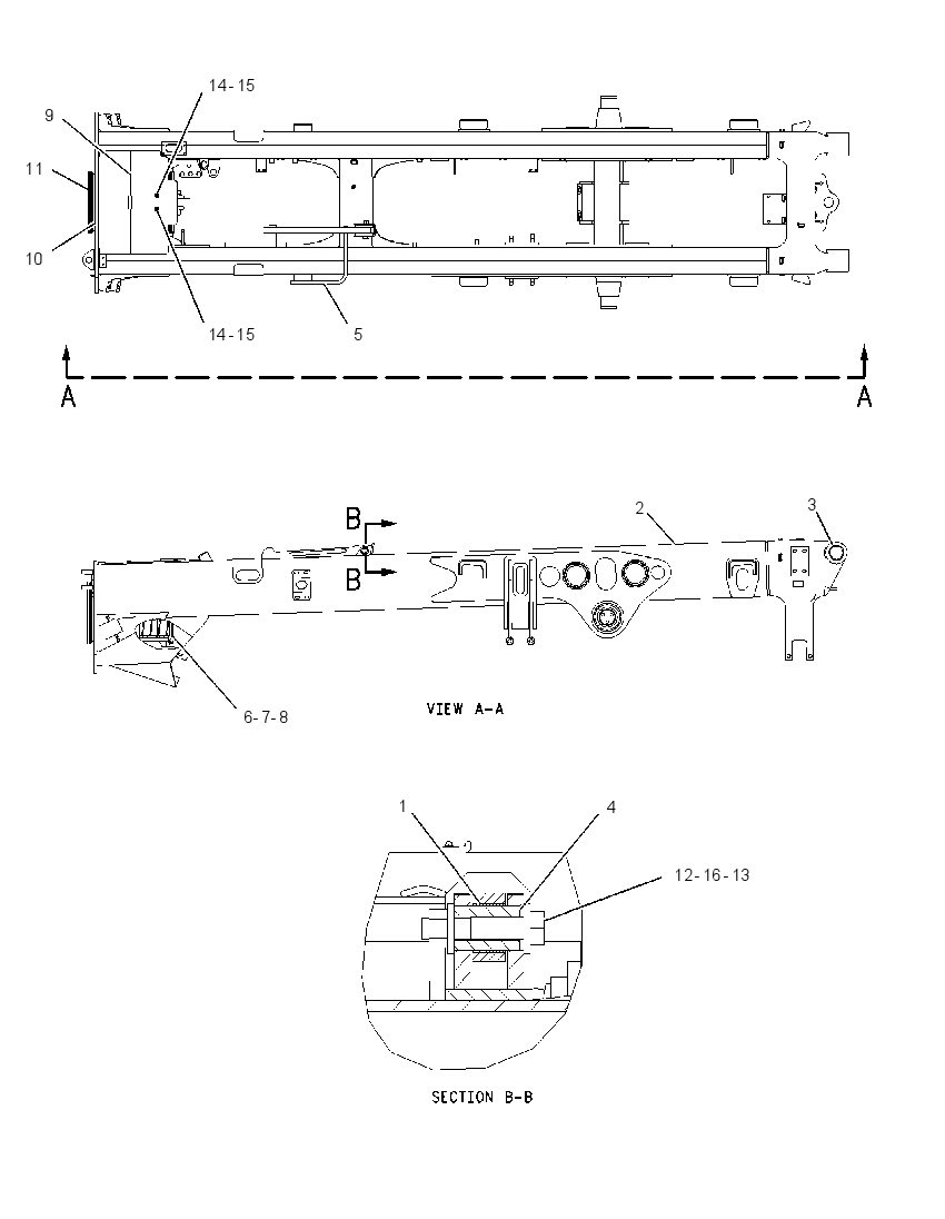 Рама задняя 1381465 CAT